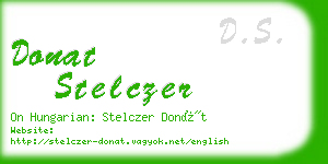 donat stelczer business card